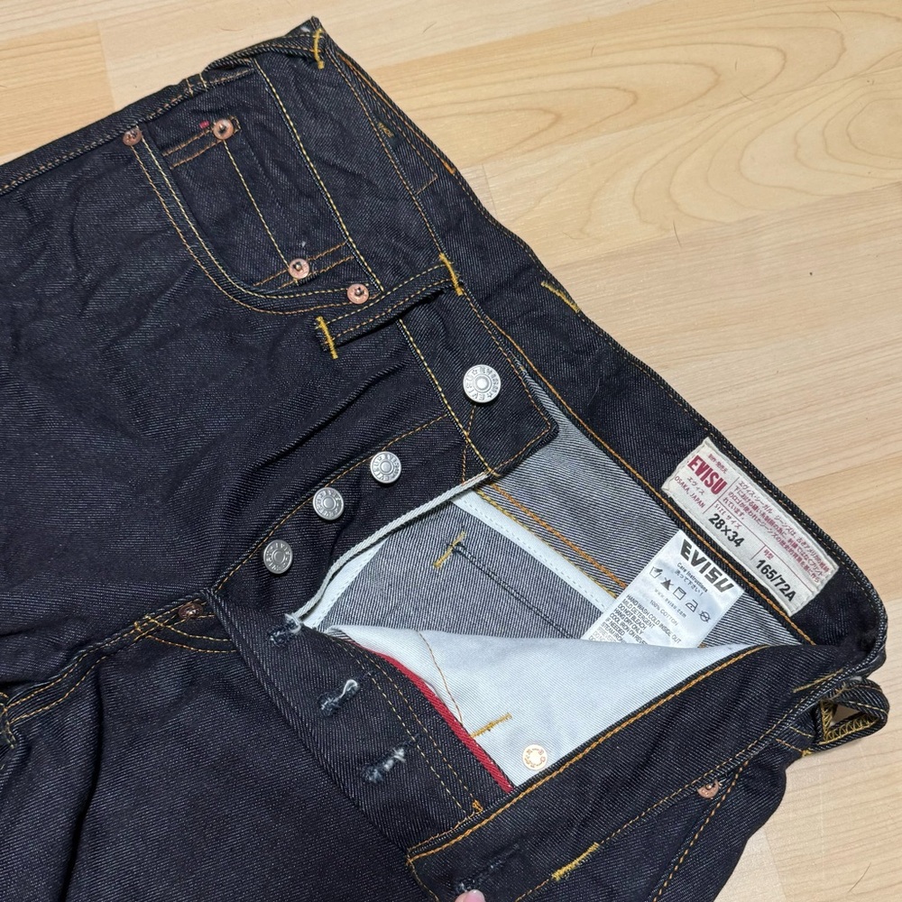 EVISU CALLIGRAPHY DAICOCK CARROT FIT DENIM JEANS #2017 - Picture 5 of 6